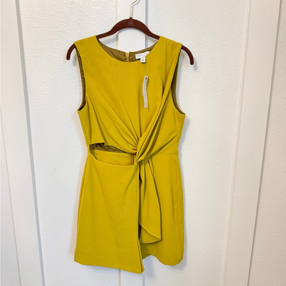 Topshop Yellow Cutout Jumpsuit - Picture 5 of 16